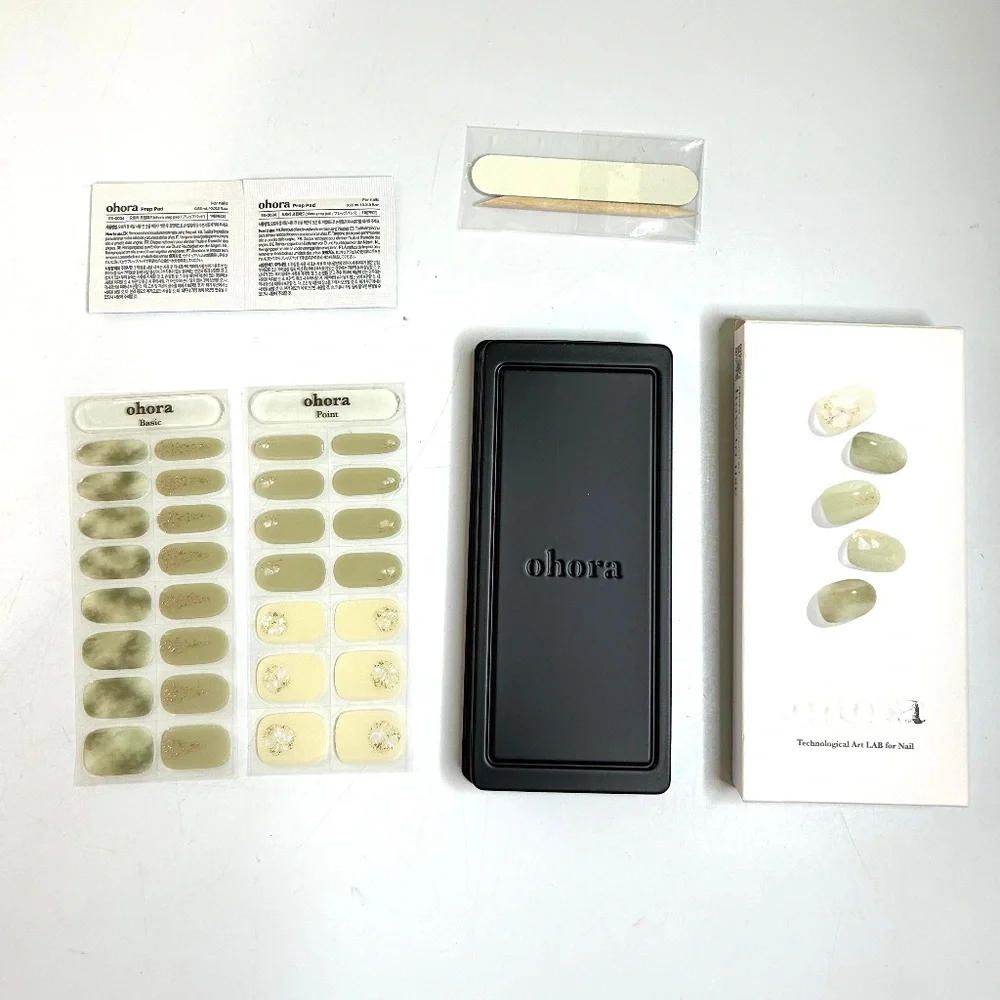 Ohora Green Tea Semi-Cured Gel Nail Strips